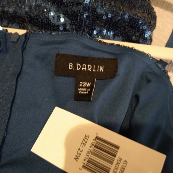 NWT B. Darling Dress ONLY $79! RETAIL $169! with shimmering paillettes  Size 23W - Picture 4 of 7